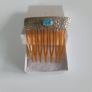 Vintage Navajo Native American Siver and Turquoise Barrette ****SOLD****